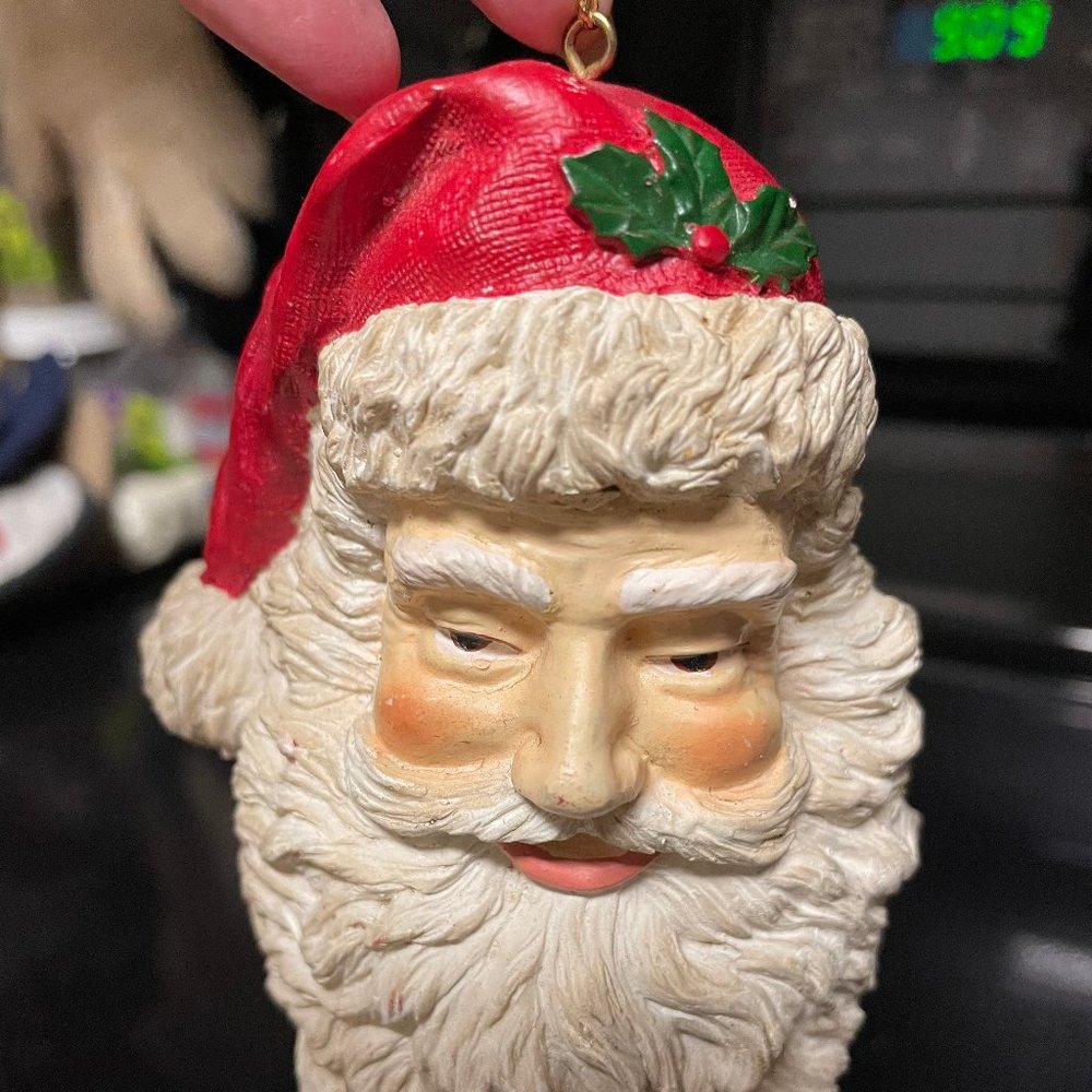 Santa head Christmas Tree ornament